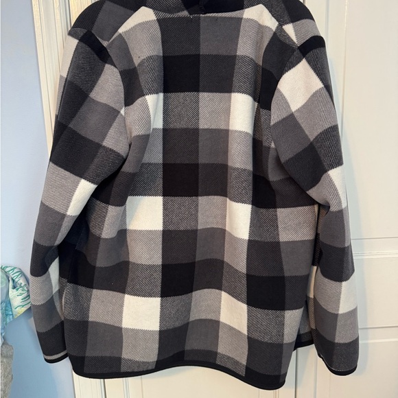 Trendy Sheek Cozy Plaid Open Front Women's Jacket. Like New. XL - Picture 2 of 13